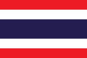 Bandera de Tailandia. Flag of Thai.