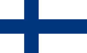 Bandera de Finlandia. Suomen lippu.