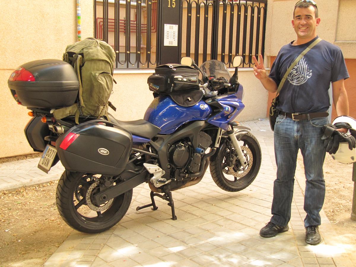 Segundos antes de partir de Madrid. 20 / 7 / 2011