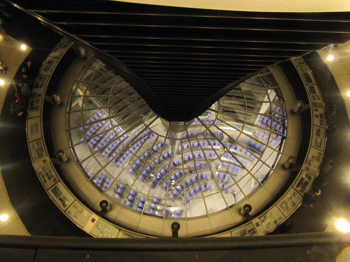 Interior del Bundestag, Berlín.