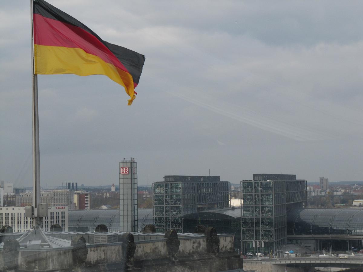 Haupbanhof desde el Bundestag. Berlin.
