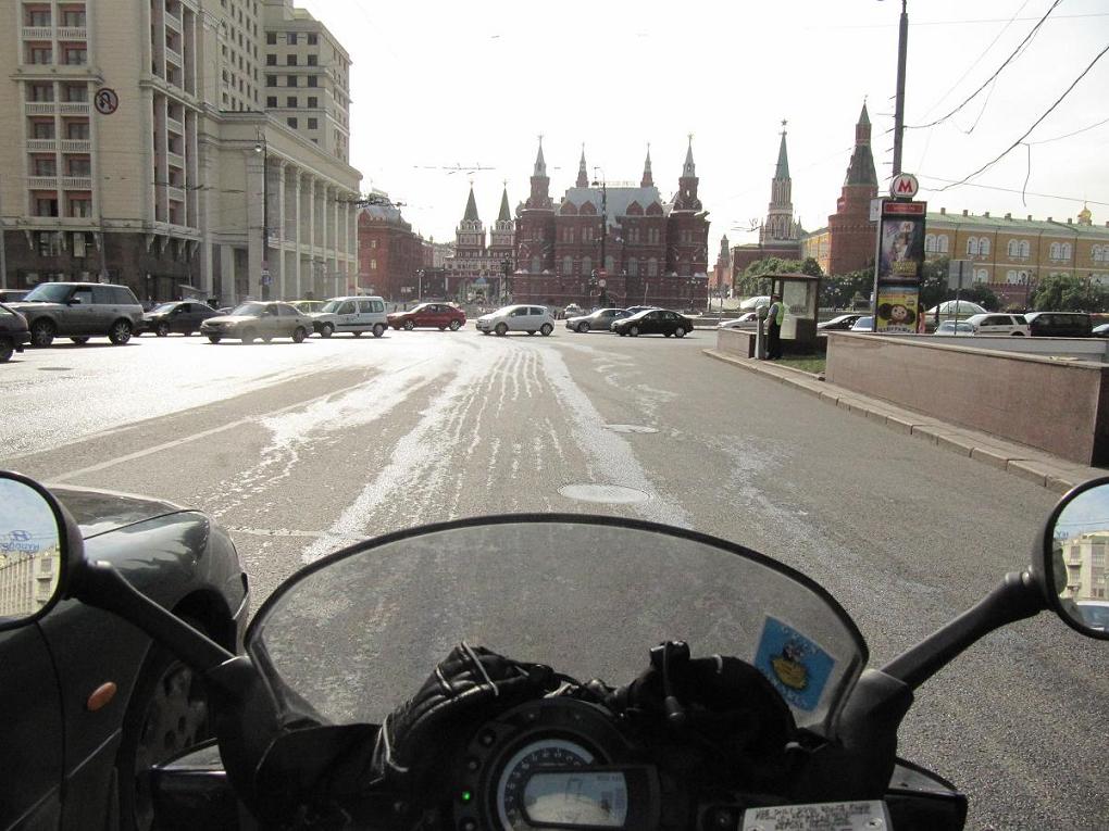 En Moscú, hacia el Kremlim.