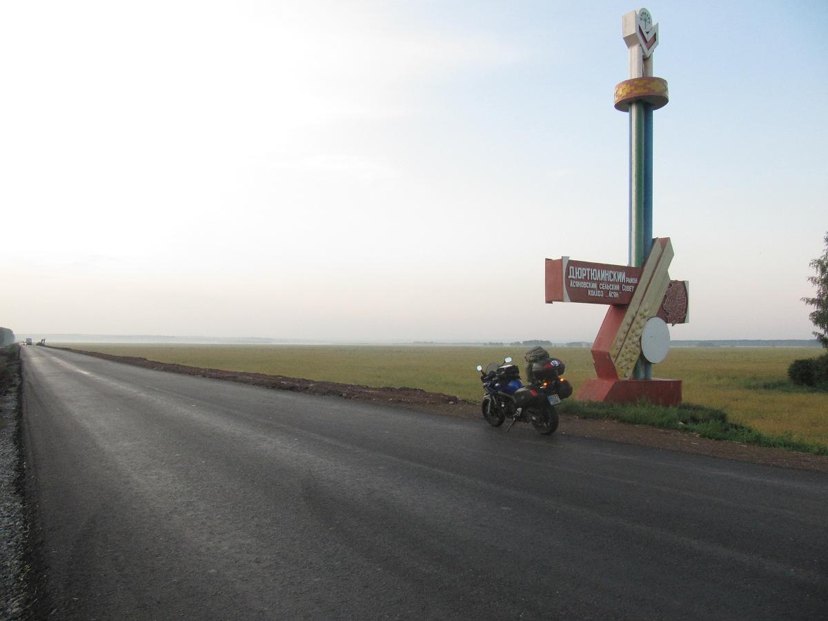 Camino de Ufa. Rusia. Tramo bueno.