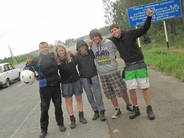 Autoestopistas Alemanes, Topalante. Cheljabinsk, Rusia.