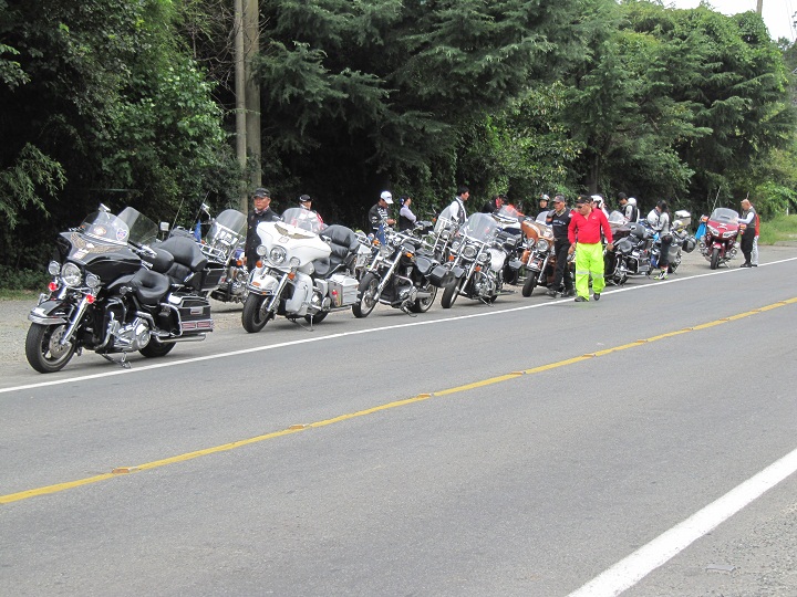 Concentración de motoristas koreanos + Topalante en Busán, Korea del Sur.