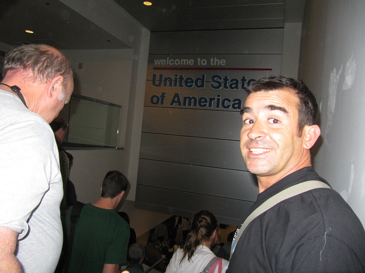 Topalante entrando en los EEUU 