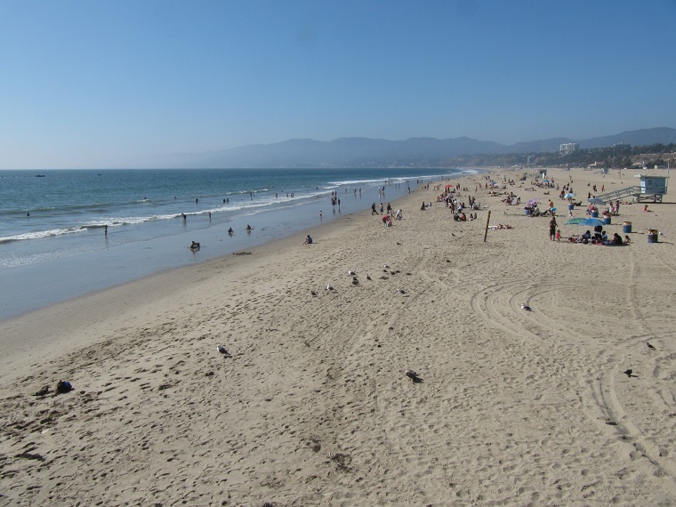 Playa de Santa Mónica. Santa Mónica Beach, CA.
