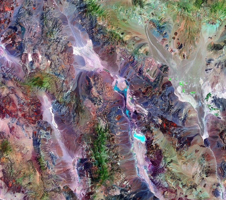 Death Valley, CA, EEUU.  VIsta desde el Espacio / FOTO: NASA: