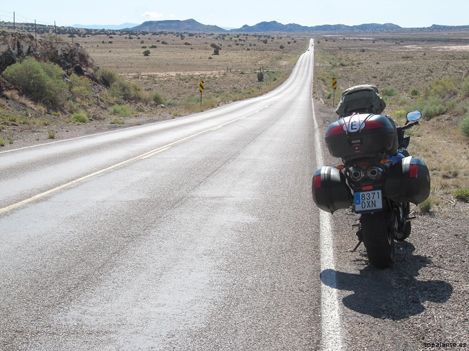Folixa Astur en la Ruta 66 en Nuevo México.