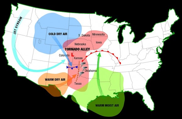 Mapa del "Tornado Alle"-(Autor: Washington Post)-