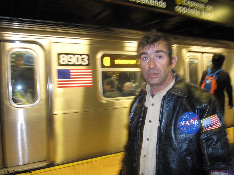 Topalante en el metro de NYC. 