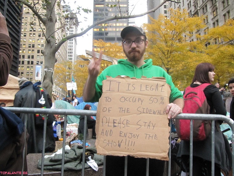 Occupy Wall Street. New York City, USA,  November 2011