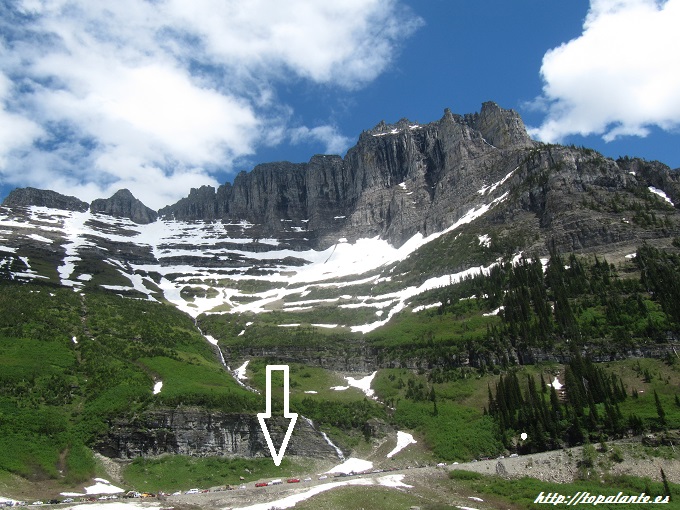  Carretera "Going to the Sun Road", Glacier National Park, MT, USA.
