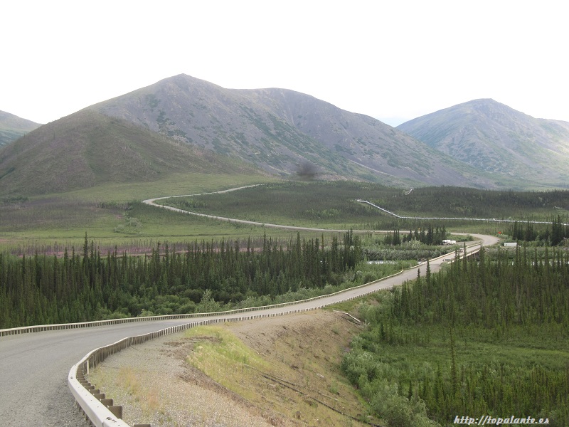 Camino Fairbanks. Dalton Highway, Alaska.