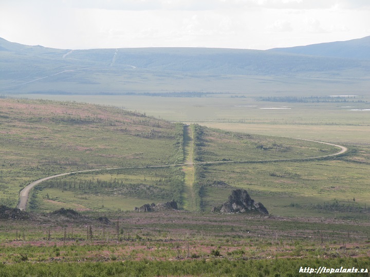 Camino Fairbanks. Dalton Highway, Alaska, USA.