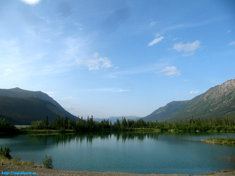 Tanana Valley, camino Whitehorse, Alaska.