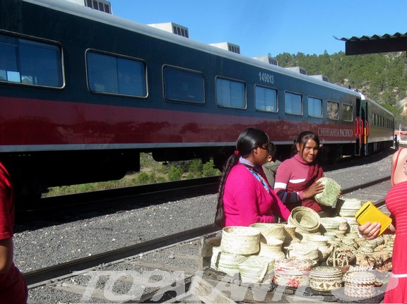 Topalante en la estación de Creel. Sierra Tarahumara. Chihuahua, México.