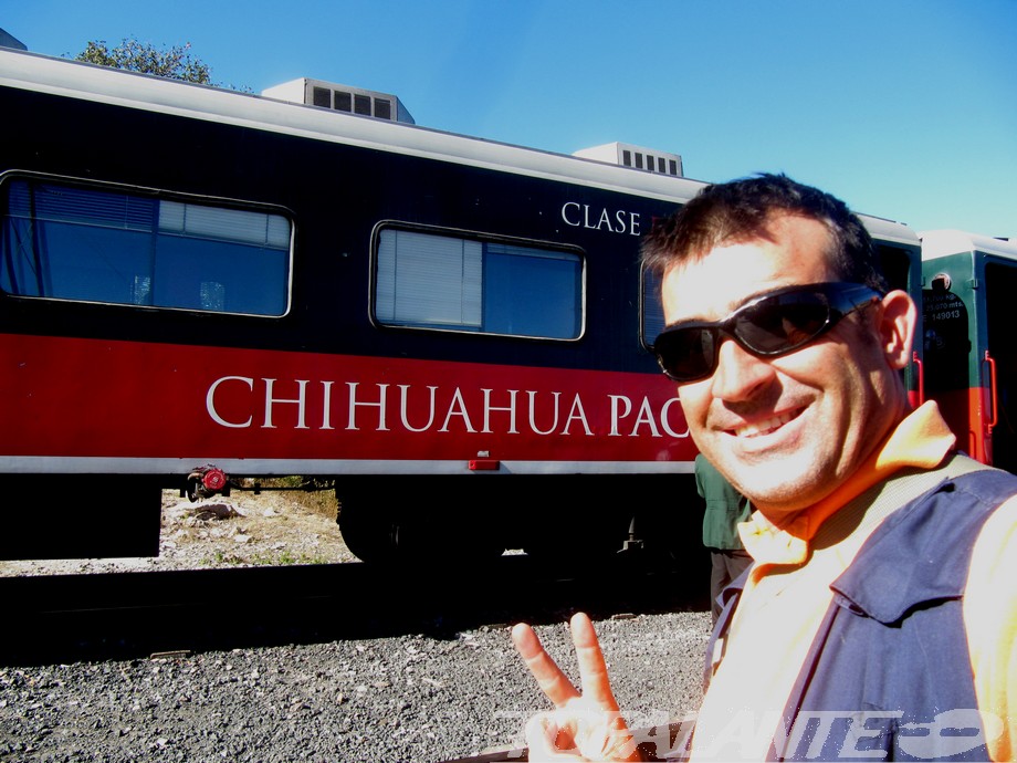 Topalante en la estación de Creel. Sierra Tarahumara. Chihuahua, México.