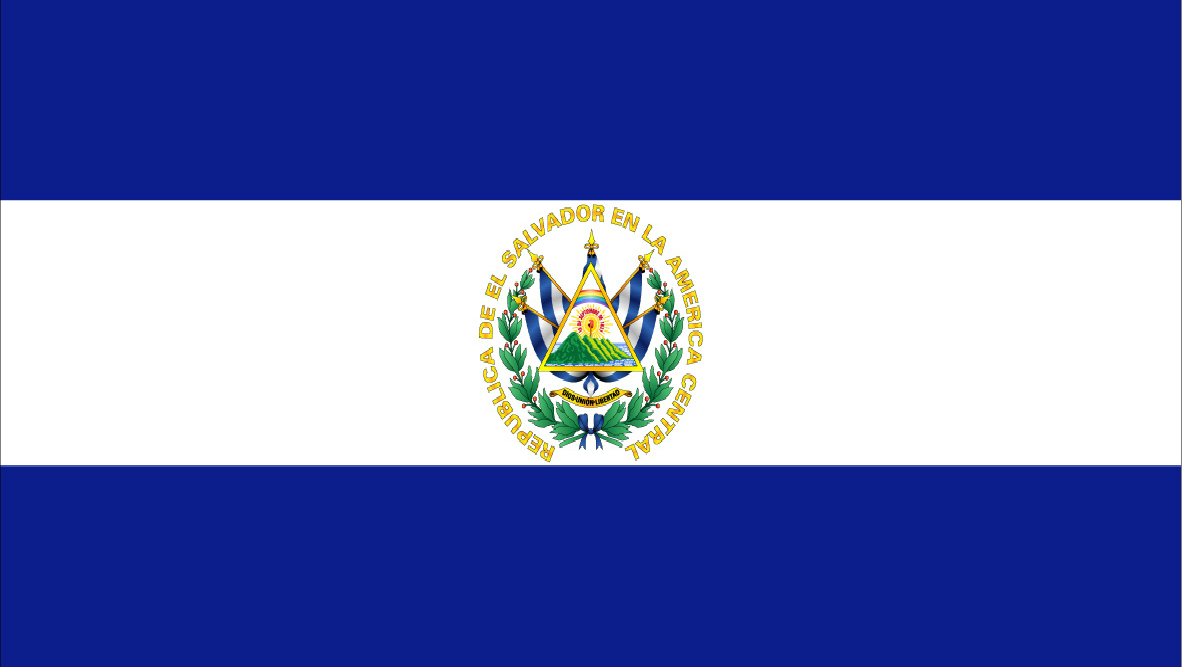 Bandera de El Salvador.