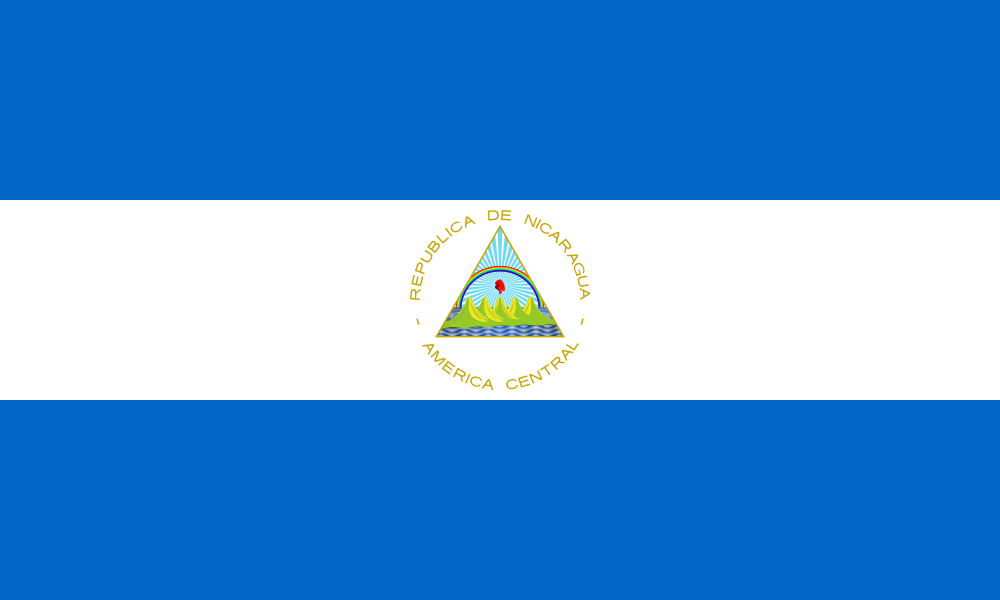 Bandera de Nicaragua.