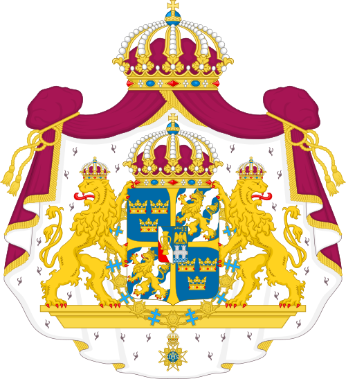 Escudo de Suecia. Sveriges riksvapen.