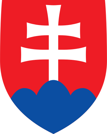 Escudo de Eslovaquia. Znak Slovenska.