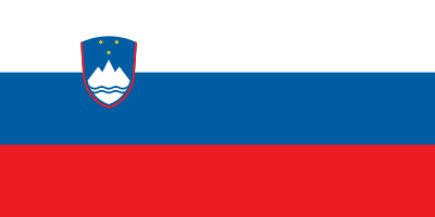Bandera de Eslovenia.