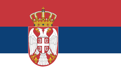 Bandera de Serbia. Застава Србије.
