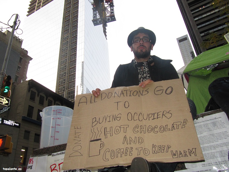 Occupy Wall Street. New York City, USA,  November 2011