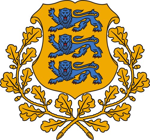 Escudo de Estonia. Suur riigivapp.