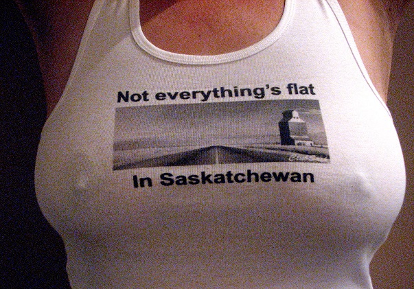 Not everything´s flat in Saskatchewan. No todo es plano en Saskatchewan.