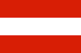 Bandera de Austria. Flagge von Österreich.