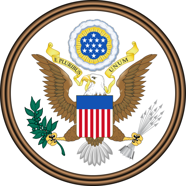 Escudo de los Estados Unidos de América.