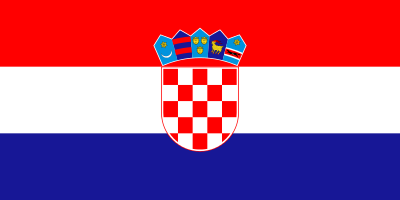 Bandera de Croacia. Zastava Hrvatske.