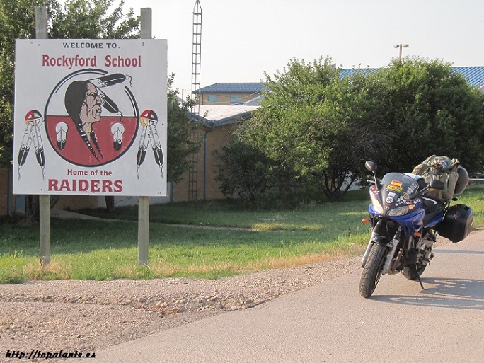 Rockyford school, en las cercanias de Wounded Knee, SD.