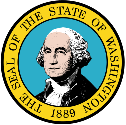 Escudo del Estado de Washington, USA.