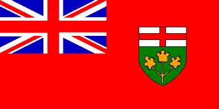 Bandera de Ontario. Flag of Ontario.