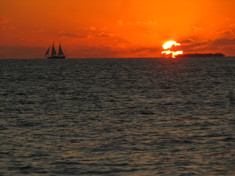 El ocaso en Key West, FL, EEUU