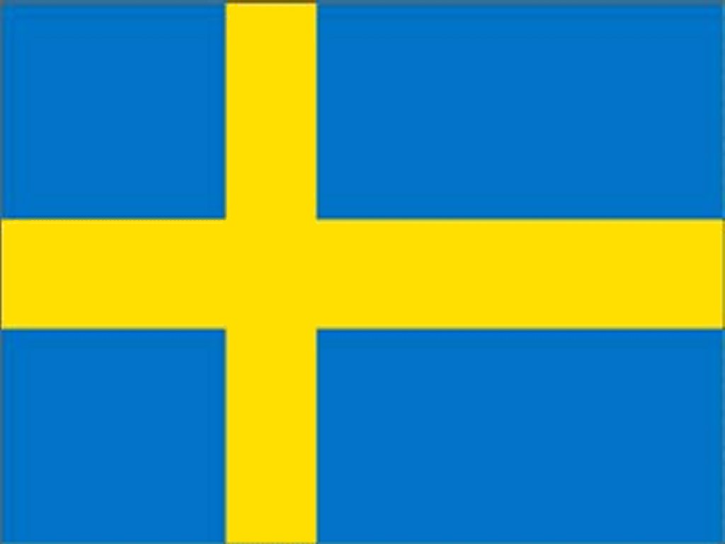 Bandera de Suecia .Svensk flagg.