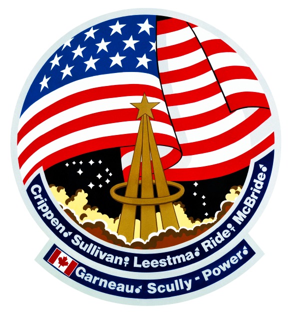 MISION STS-41-G> ( Earth Radiation Budget Satellite, Office of Space and Terrestrial Applications-3)> LANZAMIENTO: 5 de octubre de 1984> ATERRIZAJE: Centro Espacial Kennedy, FL> TRIPULANTES:  Robert L. Clippen, Jon A. McBride, Kathryn D. Sullivan, Sally K. Ride, David C. Leestma, Marc Garneau, Paul D. Scully-Power> MILLAS RECORRIDAS: 3.300.000> 13ªmisión del programa STS y el sexto vuelo del transbordador Challenger. La misión fue la primera en llevar a siete miembros al espacio y una cámara IMAX para documentar el vuelo. Fue el primer vuelo en incluir dos mujeres: Ride y Sullivan, esta última la primera mujer Americana en realizar un paseo espacial.   The Earth Radiation Budget Satellite (ERBS) was deployed less than nine hours into the flight. The Office of Space and Terrestrial Applications-3 (OSTA-3) carried three experiments in the payload bay. Components of Orbital Refueling System (ORS) were connected, demonstrating it is possible to refuel satellites in orbit. Other Payloads were: Large Format Camera (LFC); IMAX Camera, flying for the third time; a package of Canadian Experiments (CANEX); Auroral Photography Experiment (APE); Radiation Monitoring Equipment (RME); Thermoluminiscent Dosimeter (TLD); and eight Get Away Specials.