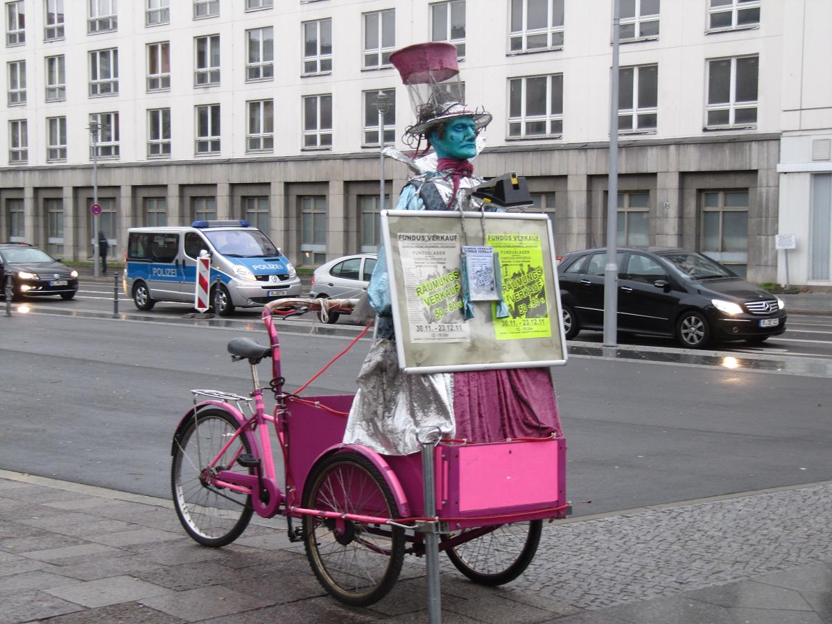 Pink triciclo. Berlín.