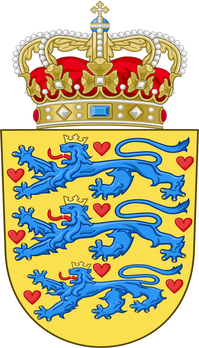 Escudo de Dinamarca. Denmark Shield.
