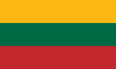Bandera de Lituania. Lietuvos vėliava.